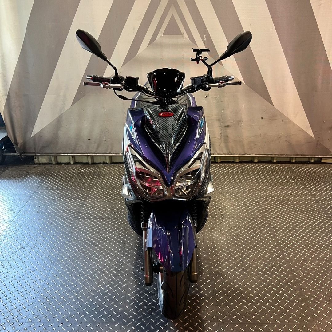 保固車】【0元交車】2021年PGO 比雅久摩特動力Alpha Max 125 阿法妹125 機車CBS 雙碟, 機車, 新古保固在旋轉拍賣