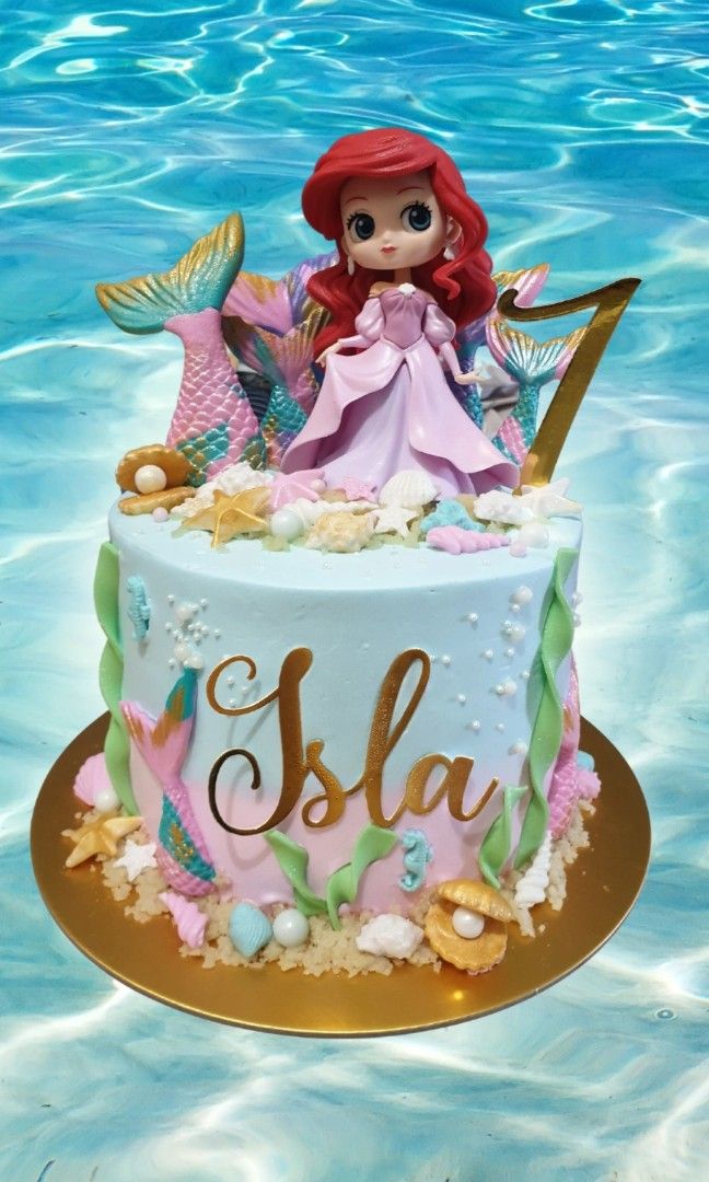Ariel doll cake | Disney princess cake - YouTube