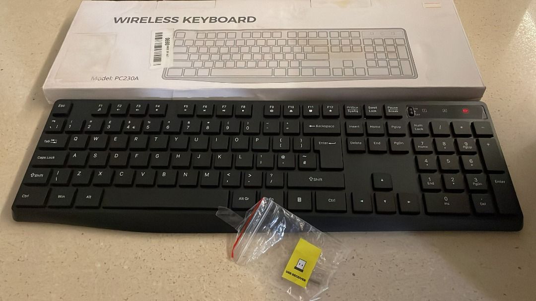 3127) WIRELESS KEYBOARD, 2.4G FULL SIZE WIRELESS KEYBOARD WITH NUMERIC