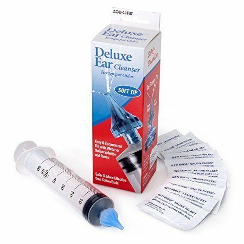 60 ML EZY DOSE Deluxe Ear Wax Removal Syringe Ear Irrigator Saline