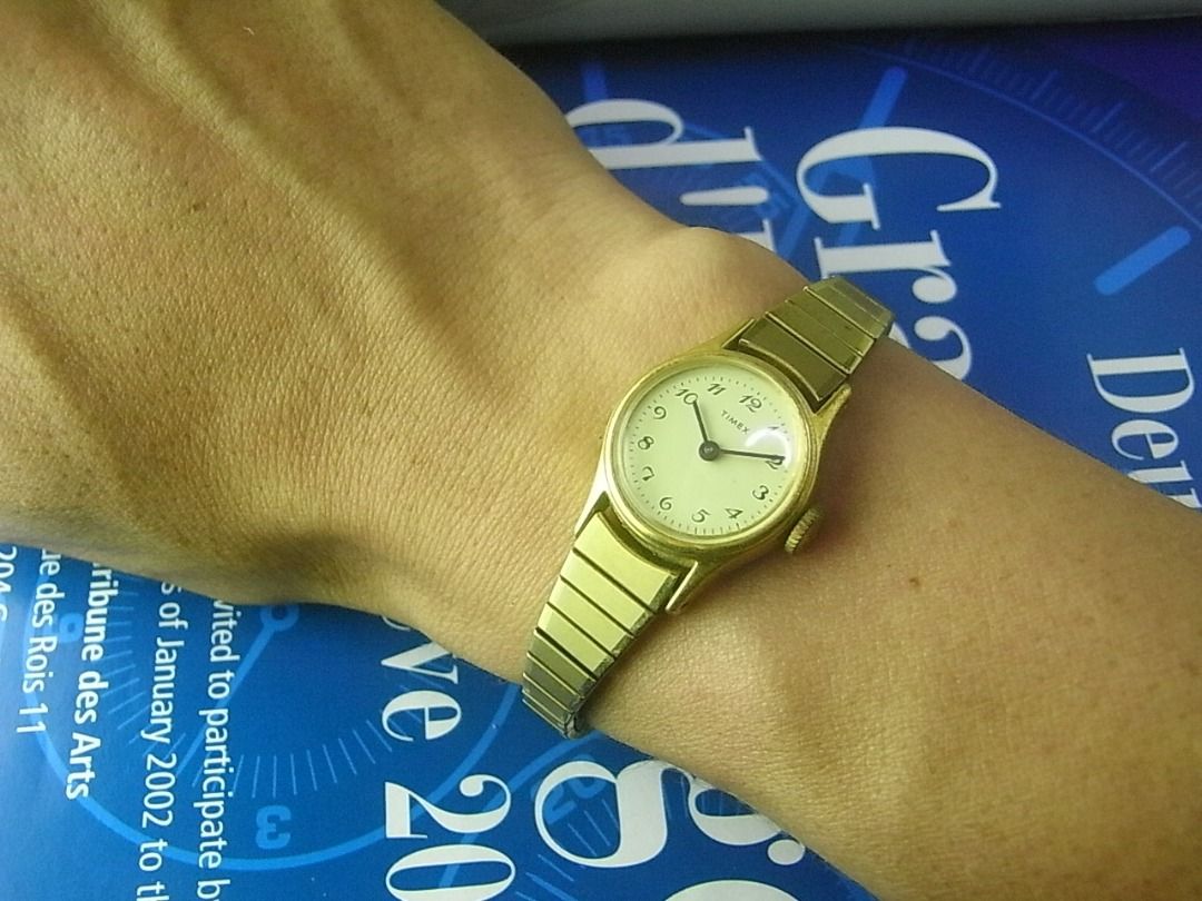 Vintage gold timex ladies watch cheap