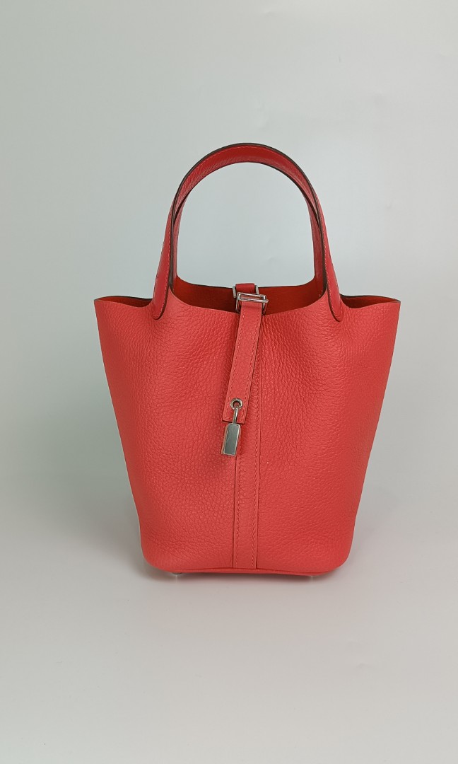 Hermes Picotin 18 Rose Texas GHW Y Stamp