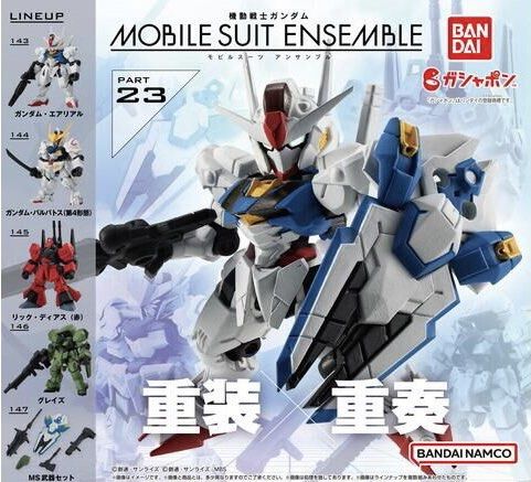 ⭐️ <MSE 23> Mobile Suit Ensemble Series 23 Part 23 - Gundam Aerial / Gundam Barbatos / Rick Dias / Graze (Set of 5) MSE23 Bandai Gachapon Gashapon (Category: Gundam Model Kits) located in Singapore. Submitted by gundamhobby (Listing ID 1242791571, Image 2). Description: Mobile Suit Ensemble Series 23 (Set of 5) • 143: Gundam Aerial • 144: Gundam Barbatos • 145: Rick Dias • 146: Graze • 147: MS Weapon Set ✅ Only for sale as a complete set (Gashapo