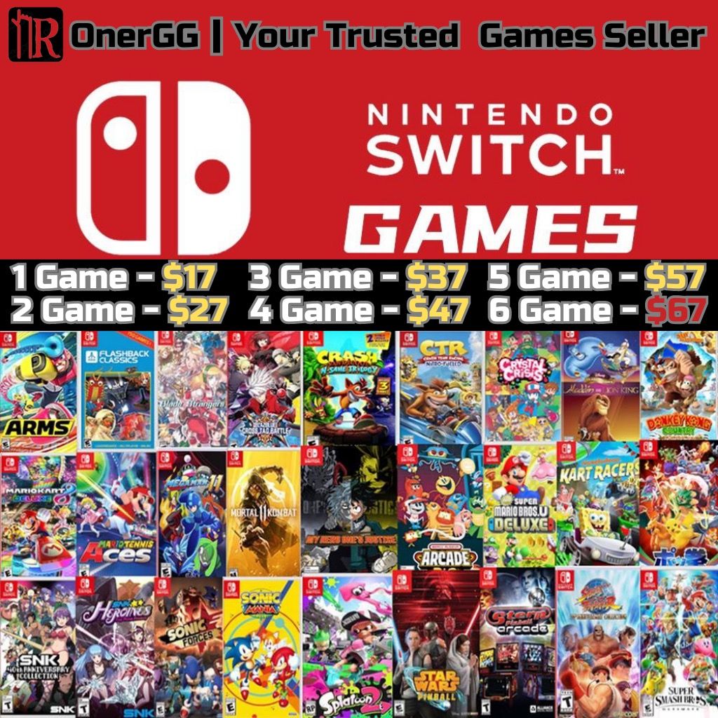 🔥 NINTENDO SWITCH DIGITAL GAMES The Legend of Zelda: Breath of the Wild  Super Mario Party Mario Kart 8 Deluxe Pokemon Pokémon Legends: Arceus  Splatoon