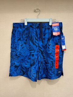 美國 Speedo 男 藍色圖案海灘褲 size M