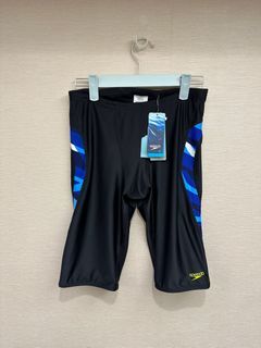 美國 Speedo Pro LT 黑色藍邊泳褲 size 32