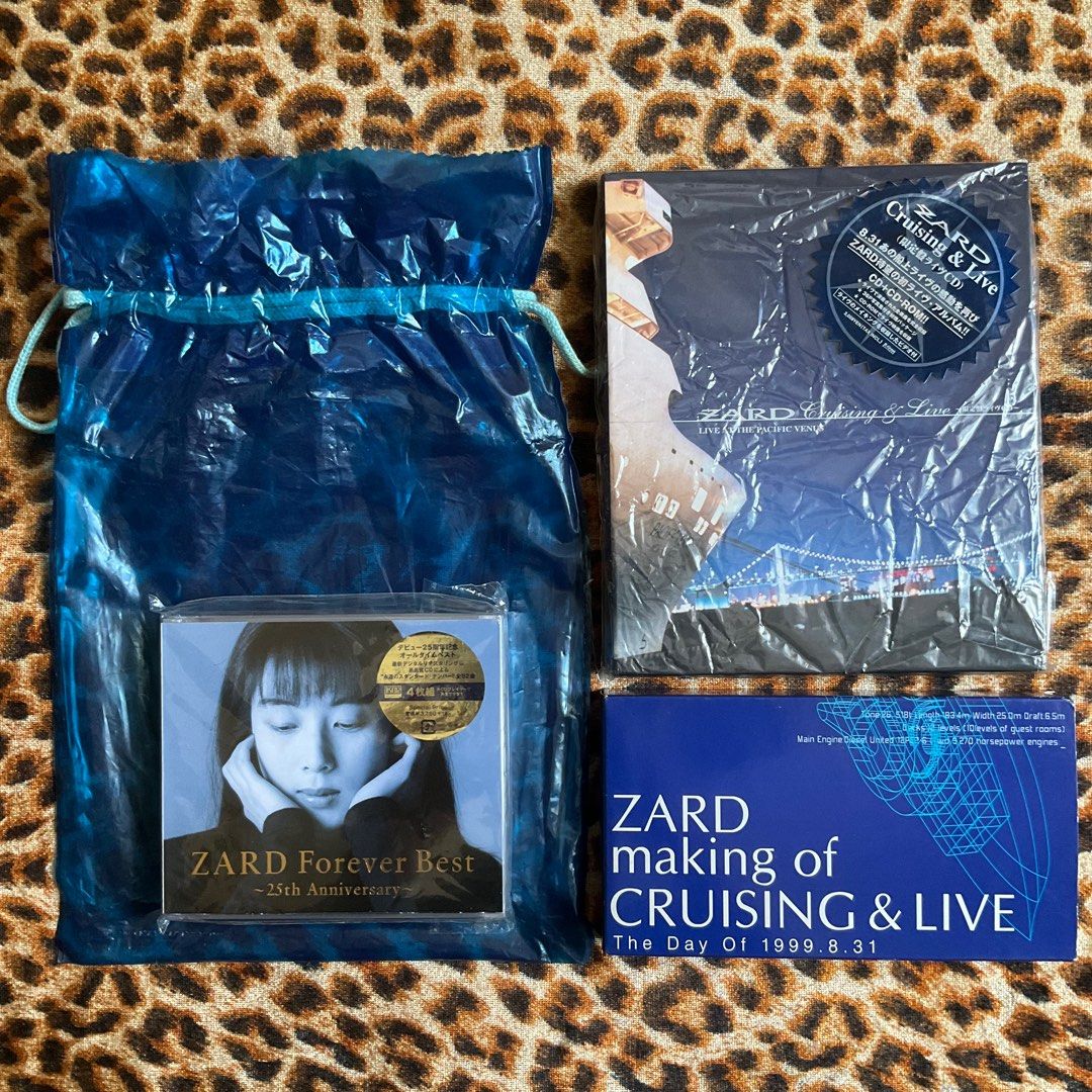 坂井泉水] ZARD Cruising & Live 限定版CD + CD-ROM 連錄影帶及包裝袋