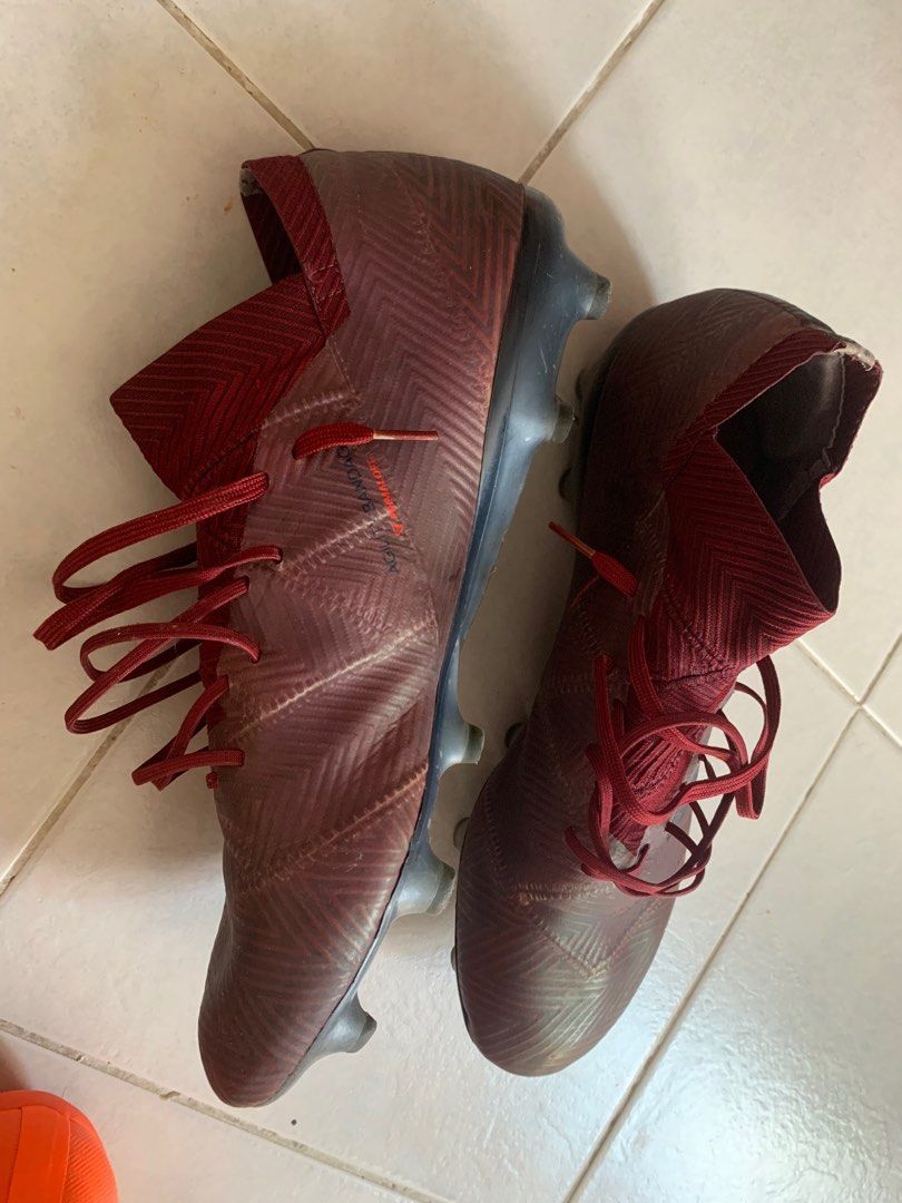Maroon football boots on sale