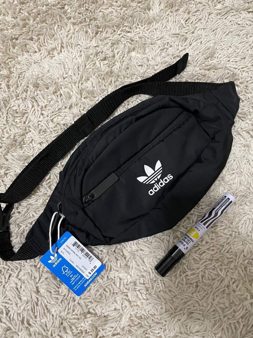 Adidas national waist pack black clearance