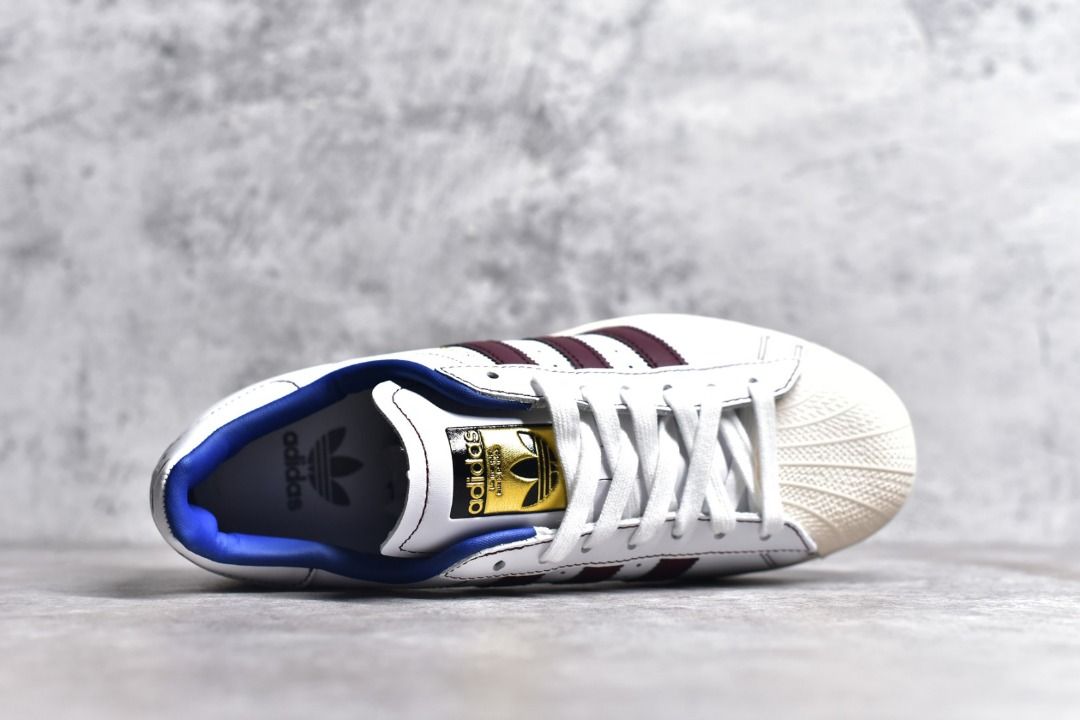 Adidas originals Superstar 82 White Maroon Shoes