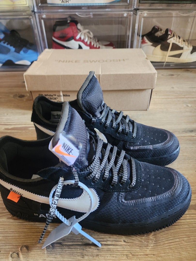 Air force 1 off white black 218 on sale