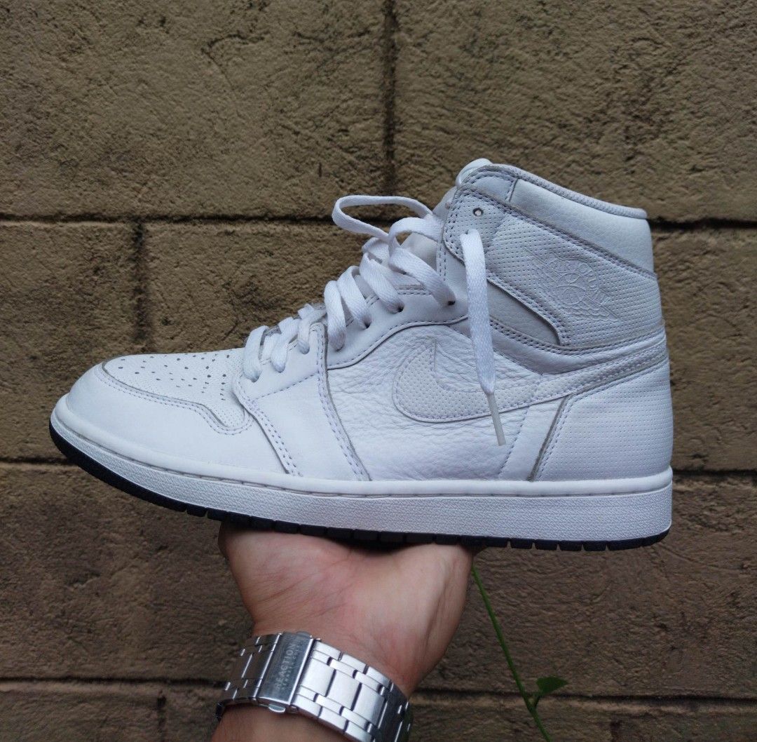 Jordan 1 perforated white top