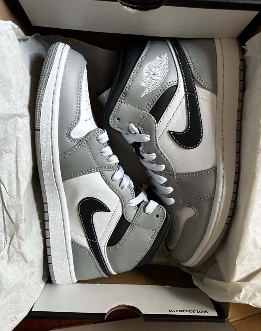 Nike air jordan mid grey new arrivals