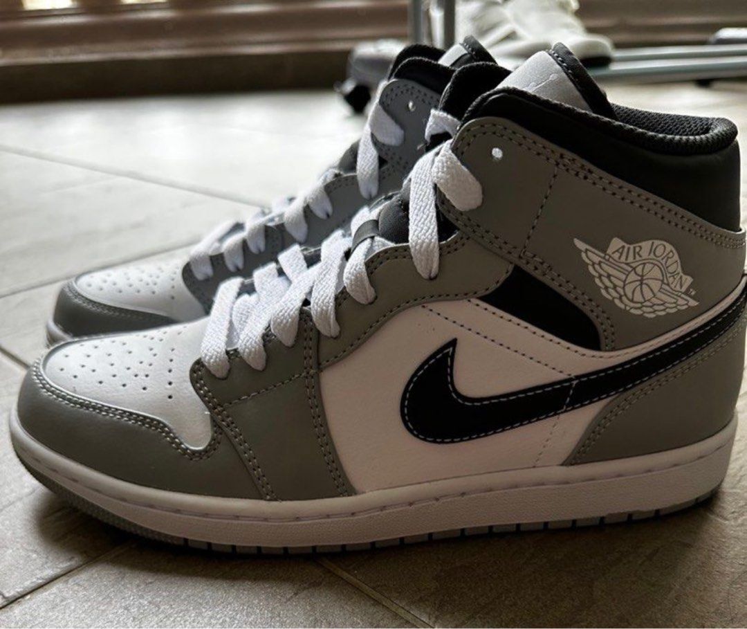 Air jordan 1 mid grey shop