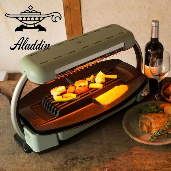 Aladdin 電爐無菸烤肉石墨烤爐CAG-G13B(G) 烤盤正宗炭火, 家庭電器