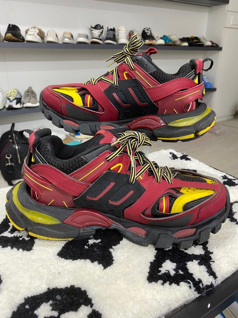 Balenciaga track shop red black