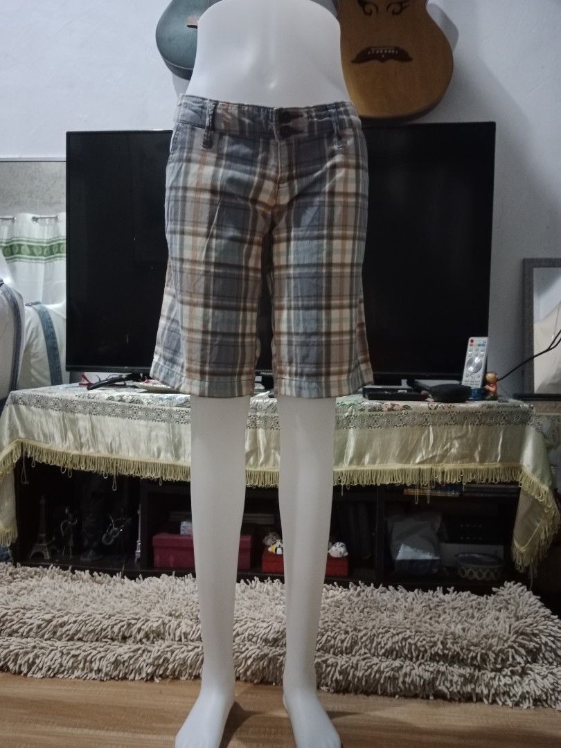 Hollister plaid shorts best sale