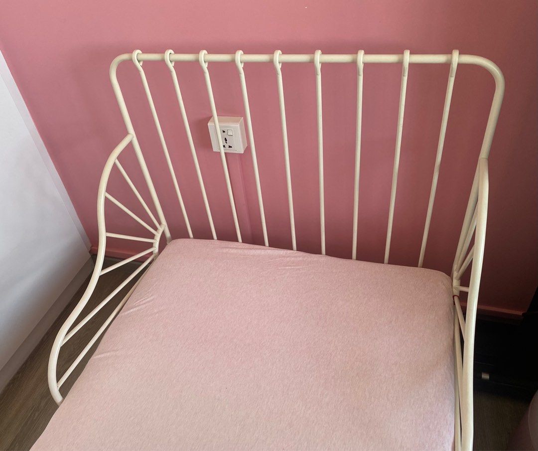 IKEA Kids Bed, extendable bed frame with slatted bed base for girls
