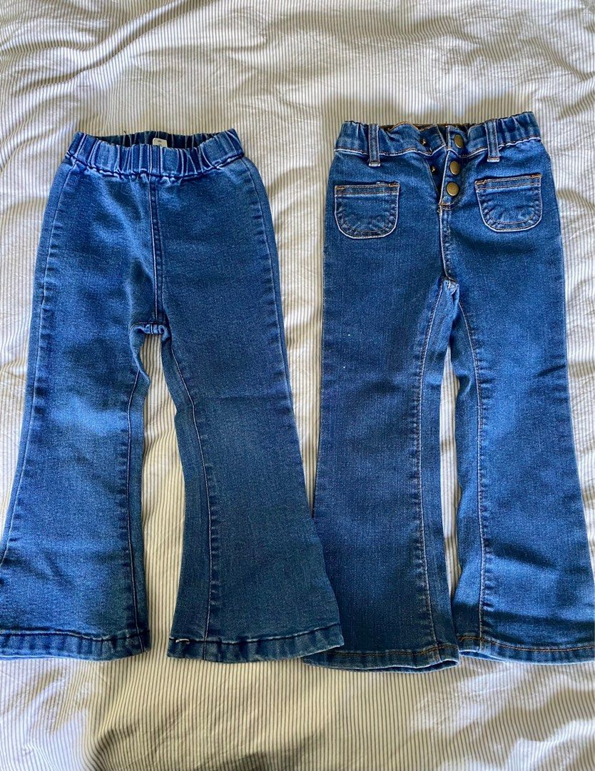 Bell bottom jeans for toddlers top