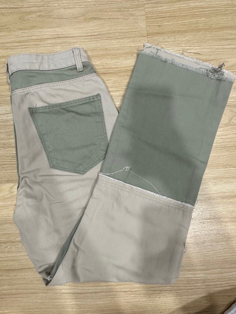Patchwork jeans bershka store
