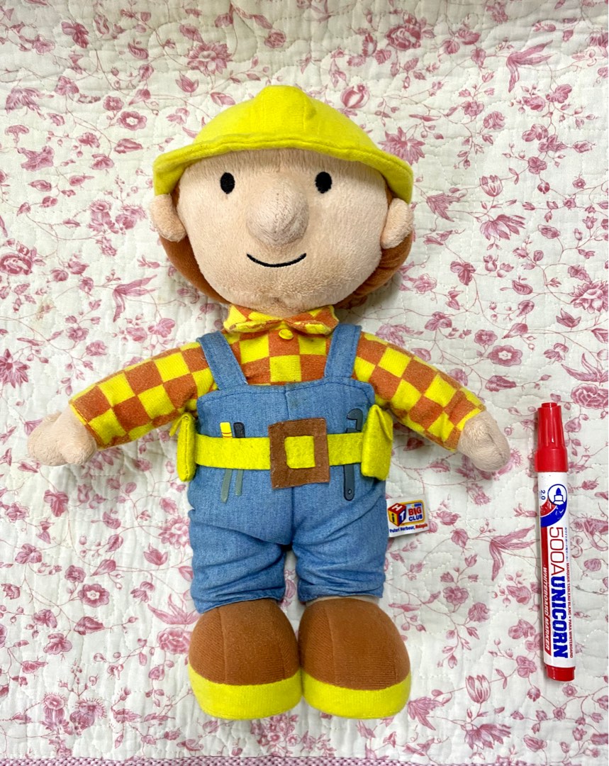 Bob the builder boy doll plushie, Hobbies & Toys, Toys & Games on Carousell