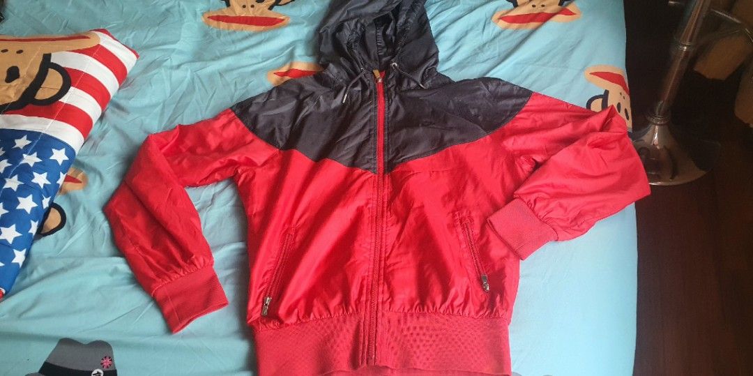 Red discount windbreaker boys