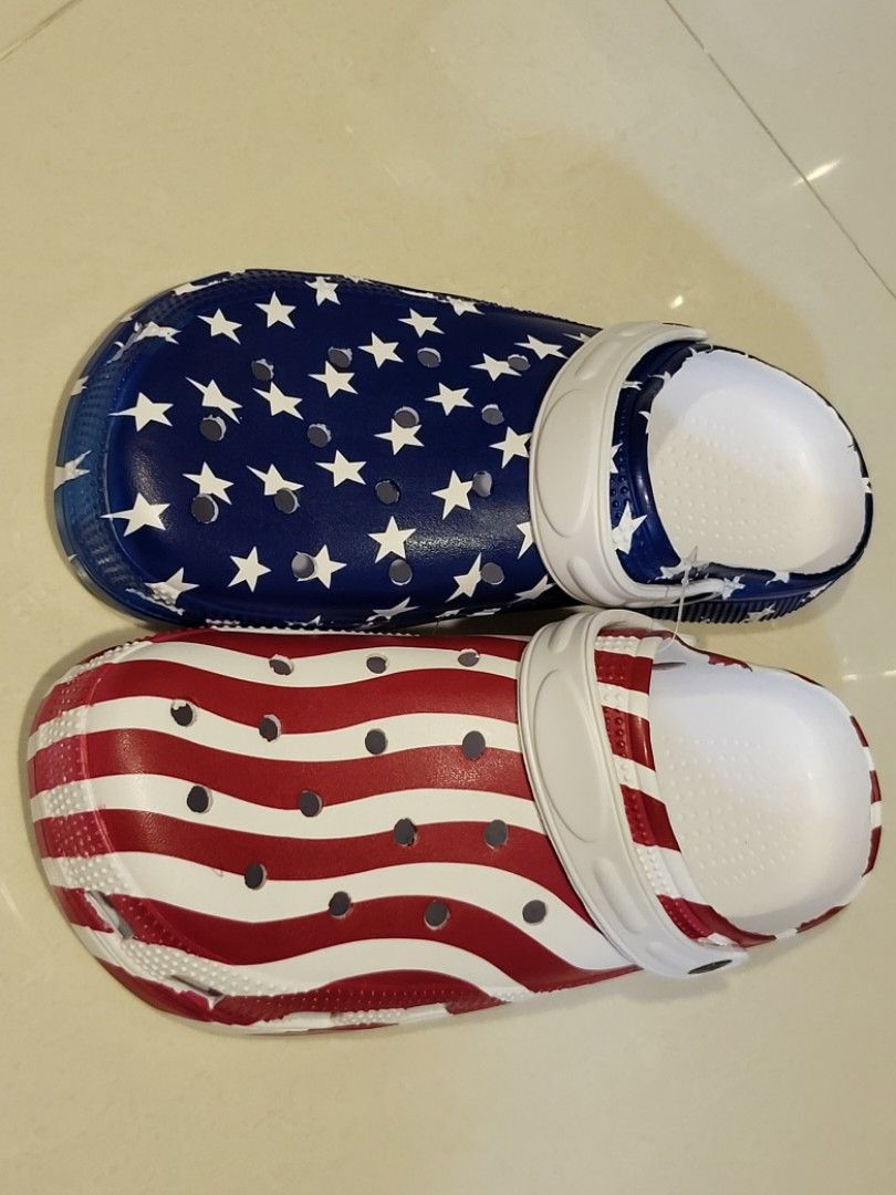 Mens american flag best sale crocs
