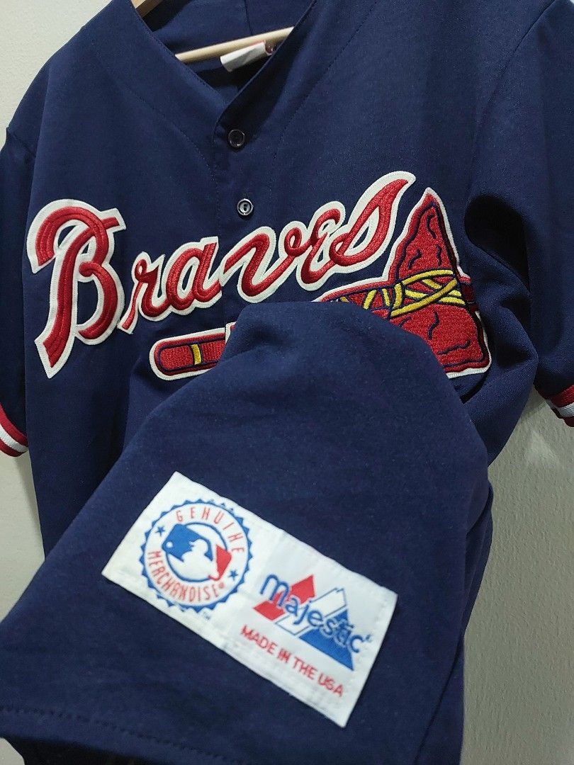 Vintage Atlanta Braves Jersey MLB Baseball Majestic Made USA 