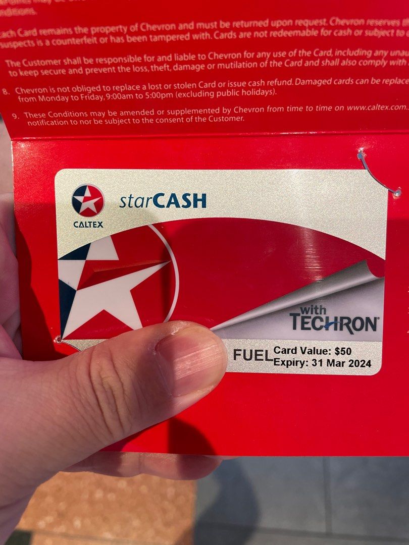 Caltex shop gift card