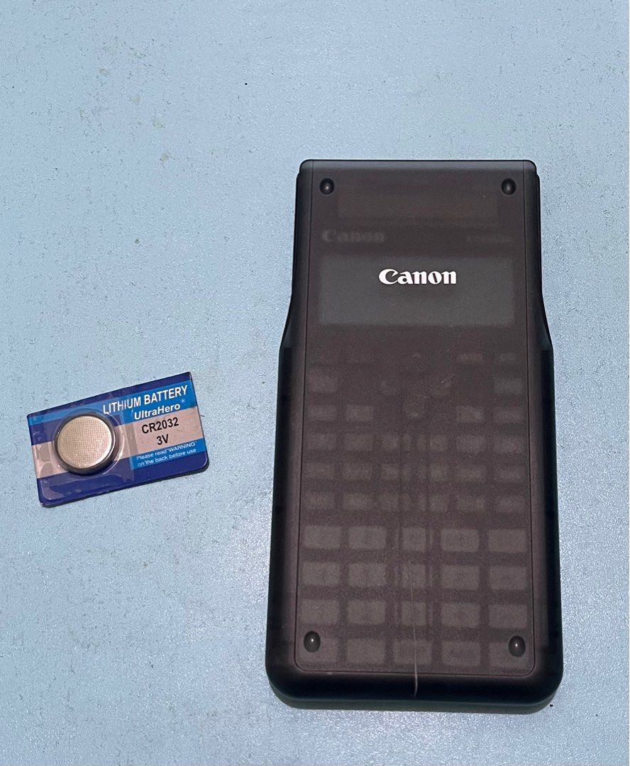 Canon F789SGA Transparent Caluclator w/ Free Battery on Carousell