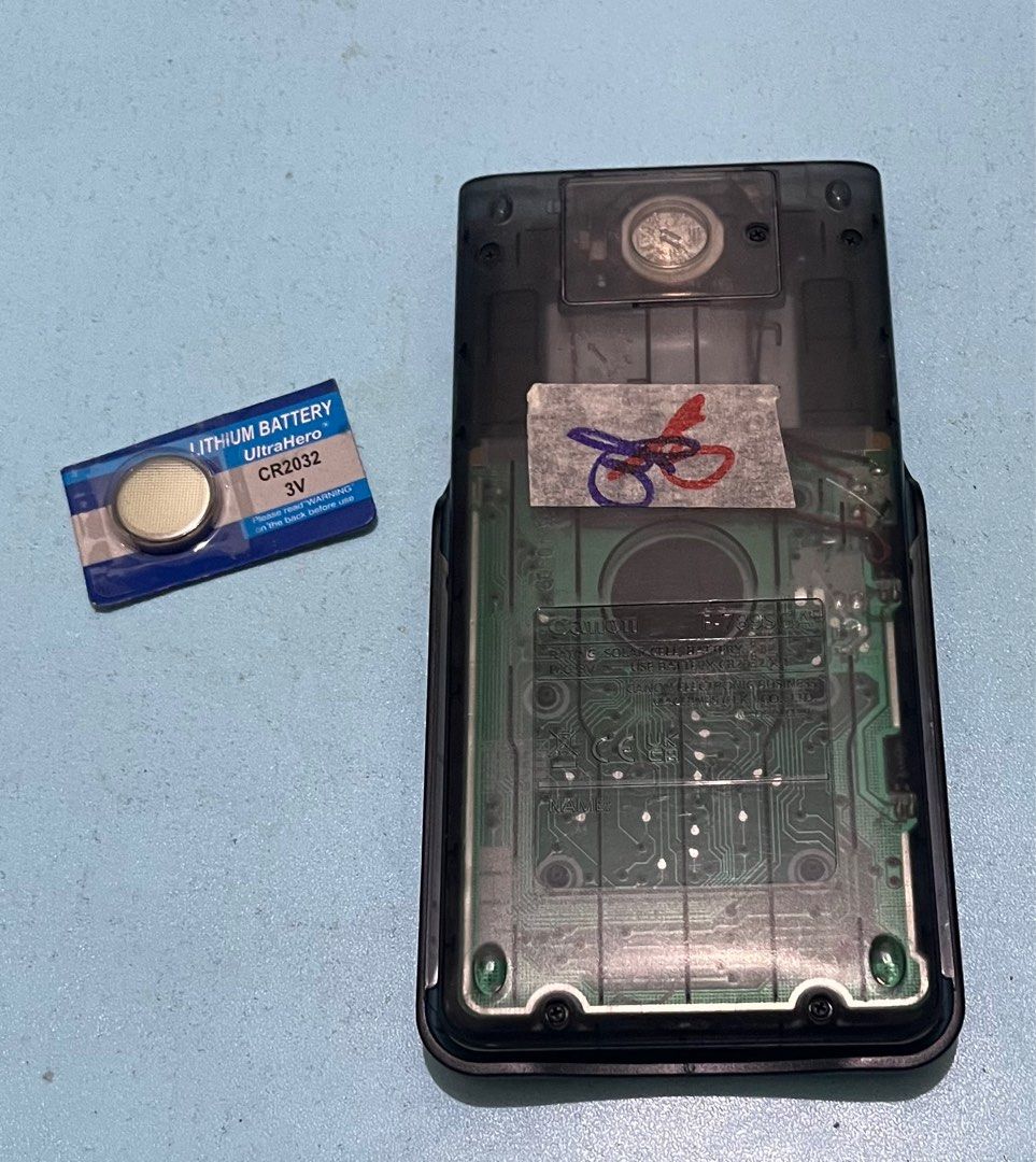 Canon F789SGA Transparent Caluclator w/ Free Battery on Carousell