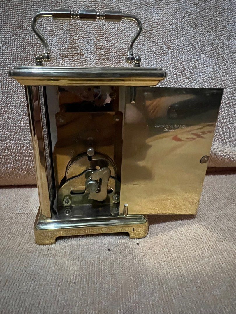Carriage clock 8 days swiss made (Category: Clocks) located in Malabon City. Submitted by 168raymond (Listing ID 1242725914, Image 3). Description: Carriage clock 8 days Manual wind Good working condition Location Potrero Malabon Swiss made 5000 fix na po.