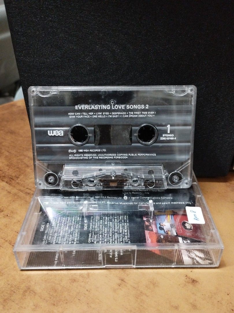 (Cassette) Everlasting Love Songs 2, Hobbies & Toys, Music & Media, CDs ...