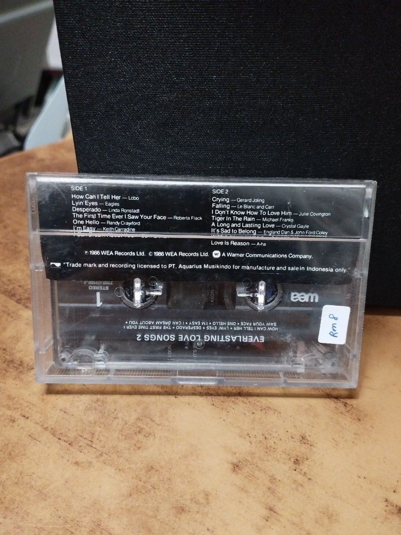 (Cassette) Everlasting Love Songs 2, Hobbies & Toys, Music & Media, CDs ...