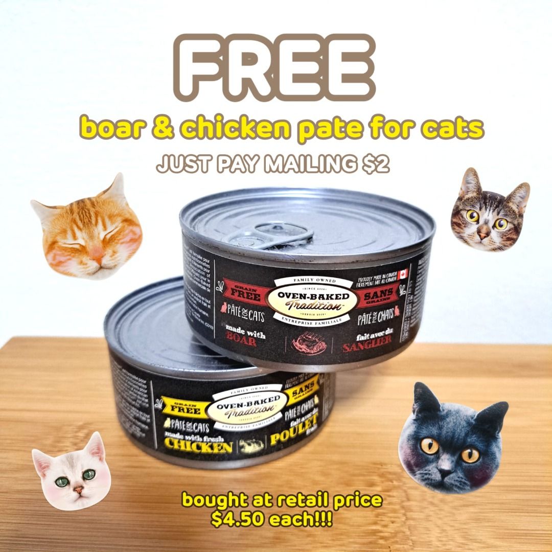 CAT FOOD EXPIRE AUG OCT 2023 Oven Baked Tradition Boar