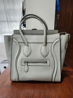 Celine Trio small grey, Luxury, Bags & Wallets on Carousell