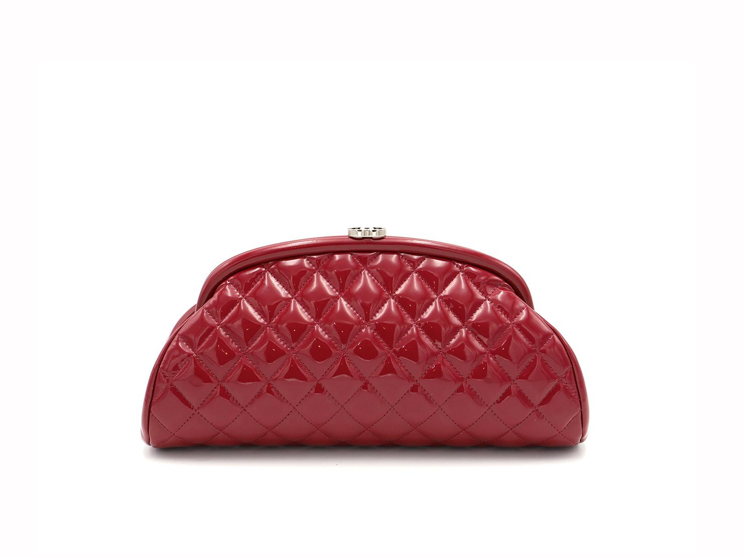 Chanel 18048872 Red Patent Leather Matelasse Quilted Timeless Classic Clutch,  Luxury, Bags & Wallets on Carousell