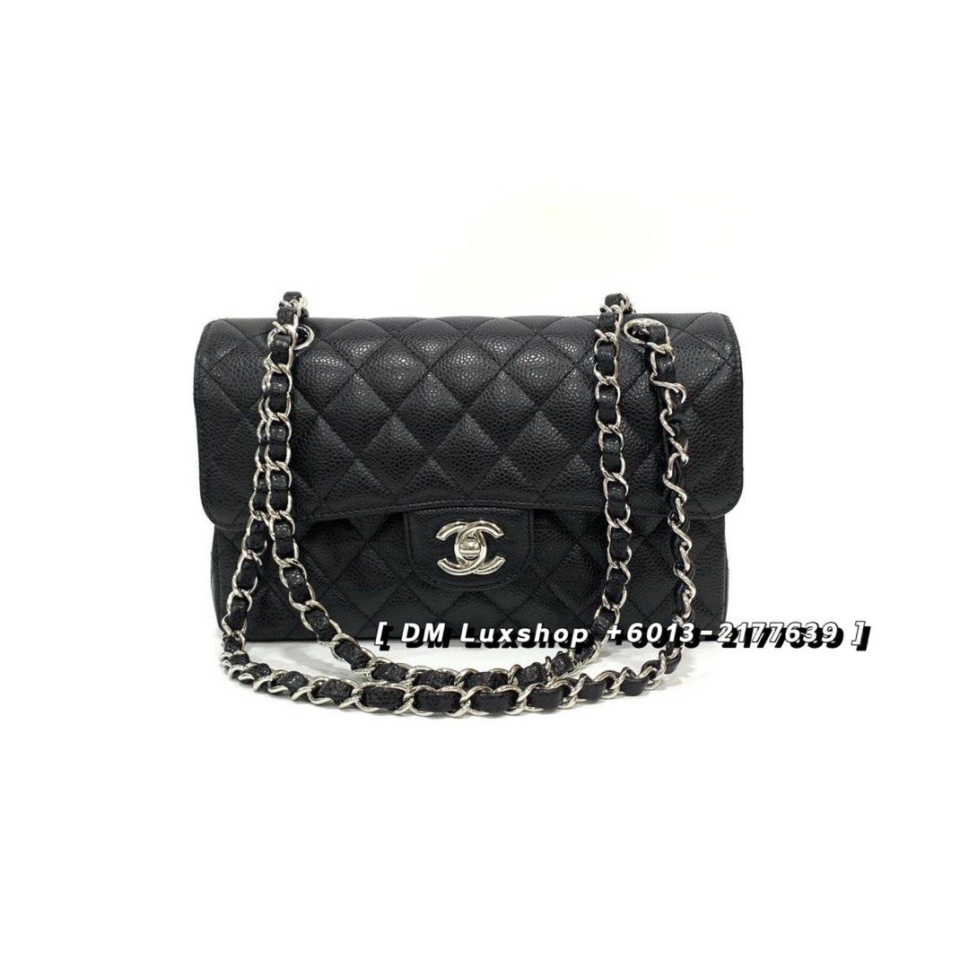 Chanel CF Small Black Caviar SHW, Luxury, Bags & Wallets on Carousell