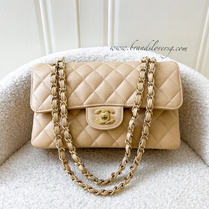 Chanel Beige Chanel Classic Bag Price Singapore ✖️SOLD✖️Chanel