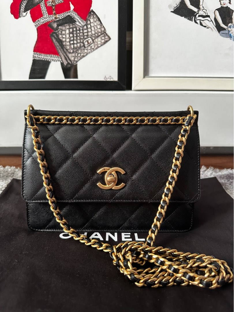 Chanel Small Flap Bag Caviar 2022/2023, Luxury, Bags & Wallets on Carousell
