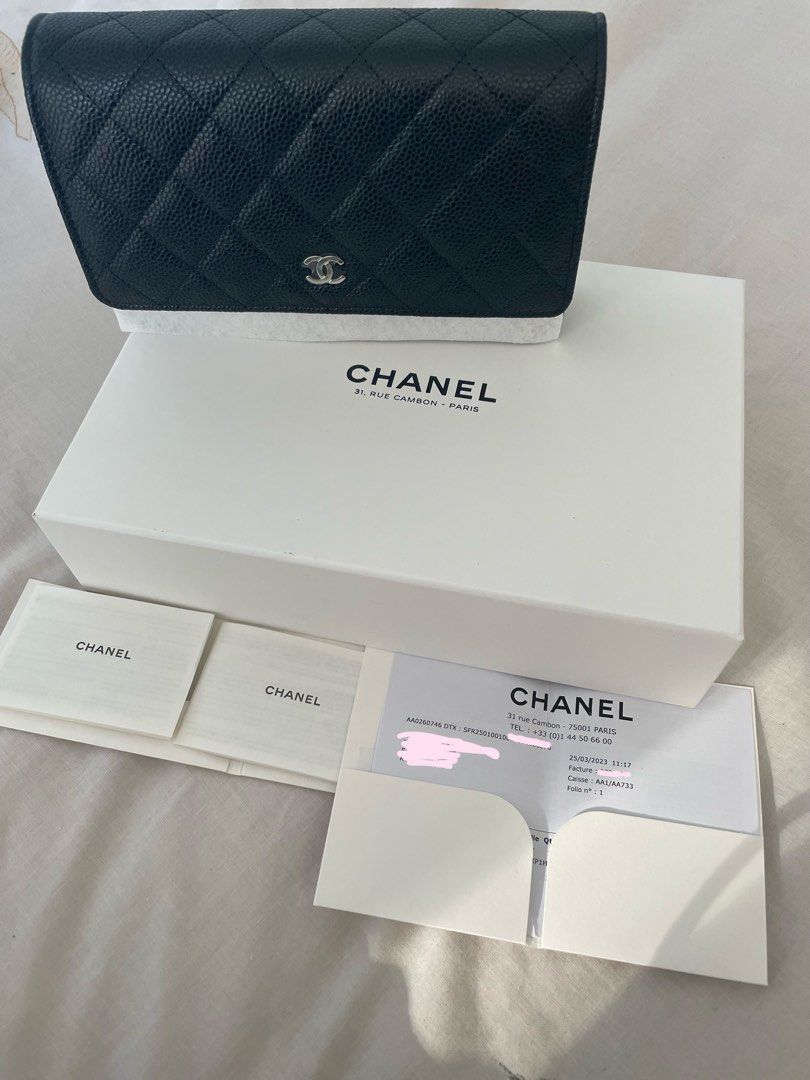 LAST PRICE Chanel Wallet On Chain in Caviar Brand New Full Set