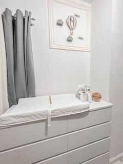 Changing Mattress with gray cover