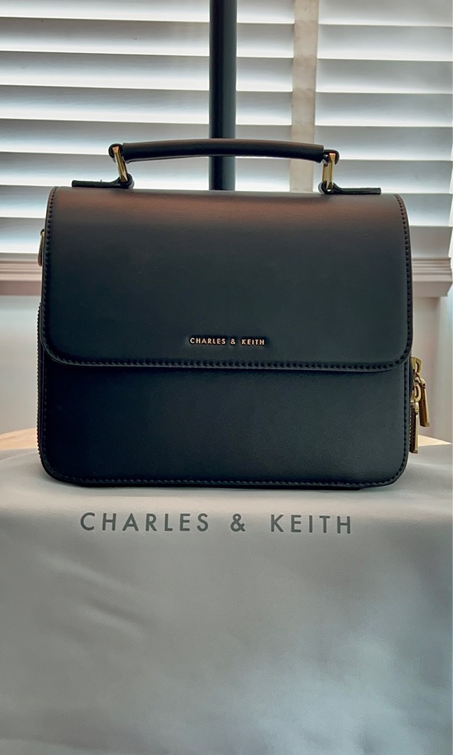 Charles and keith on sale front flap crossbody bag