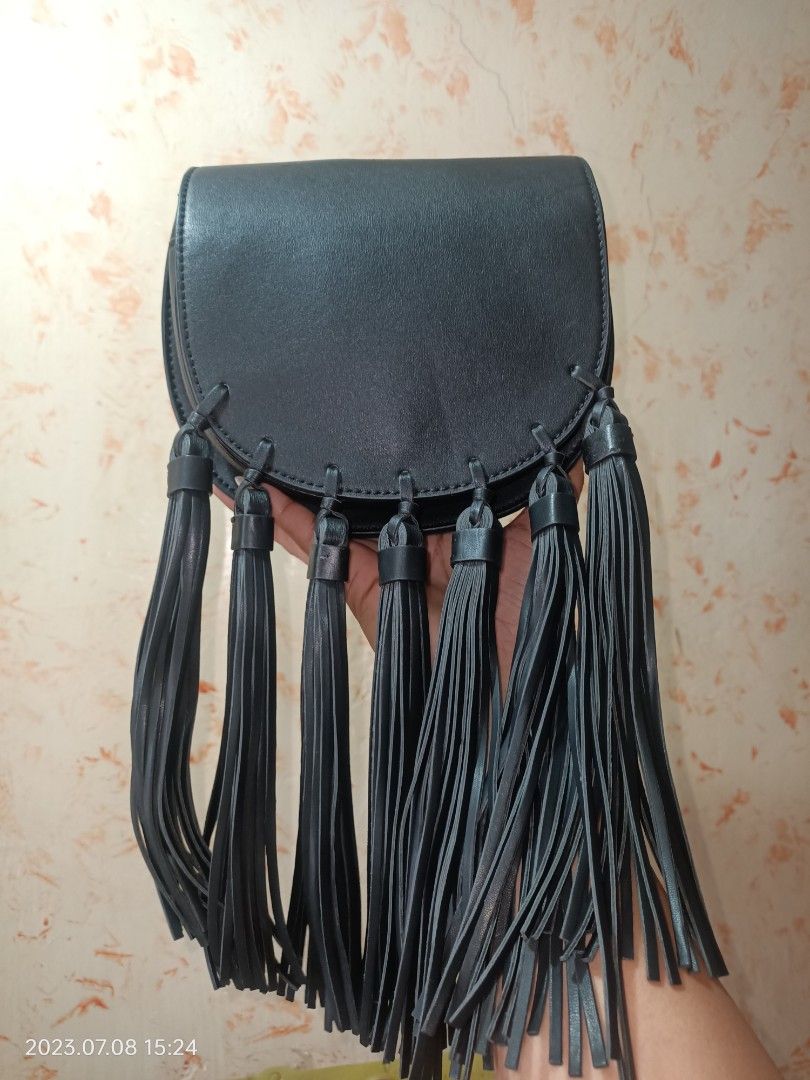 Charles and keith sales fringe bag