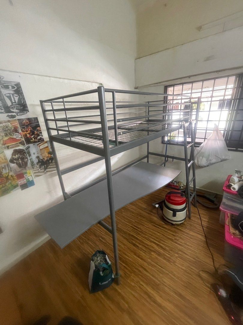 Cheap Bunk Bed with Table from IKEA, Furniture & Home Living, Furniture