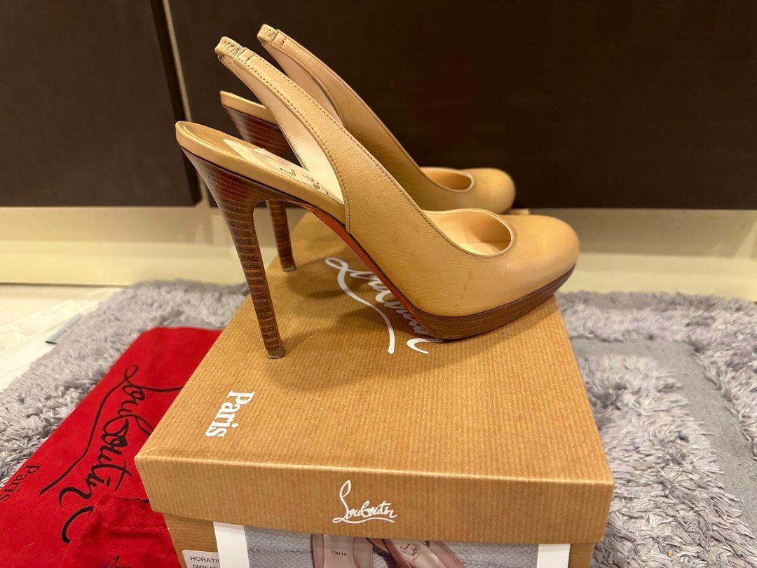 4 inch red bottom store heels