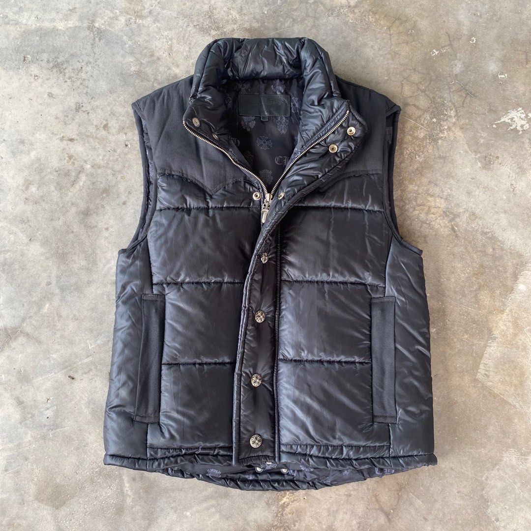 Chrome shop hearts puffer