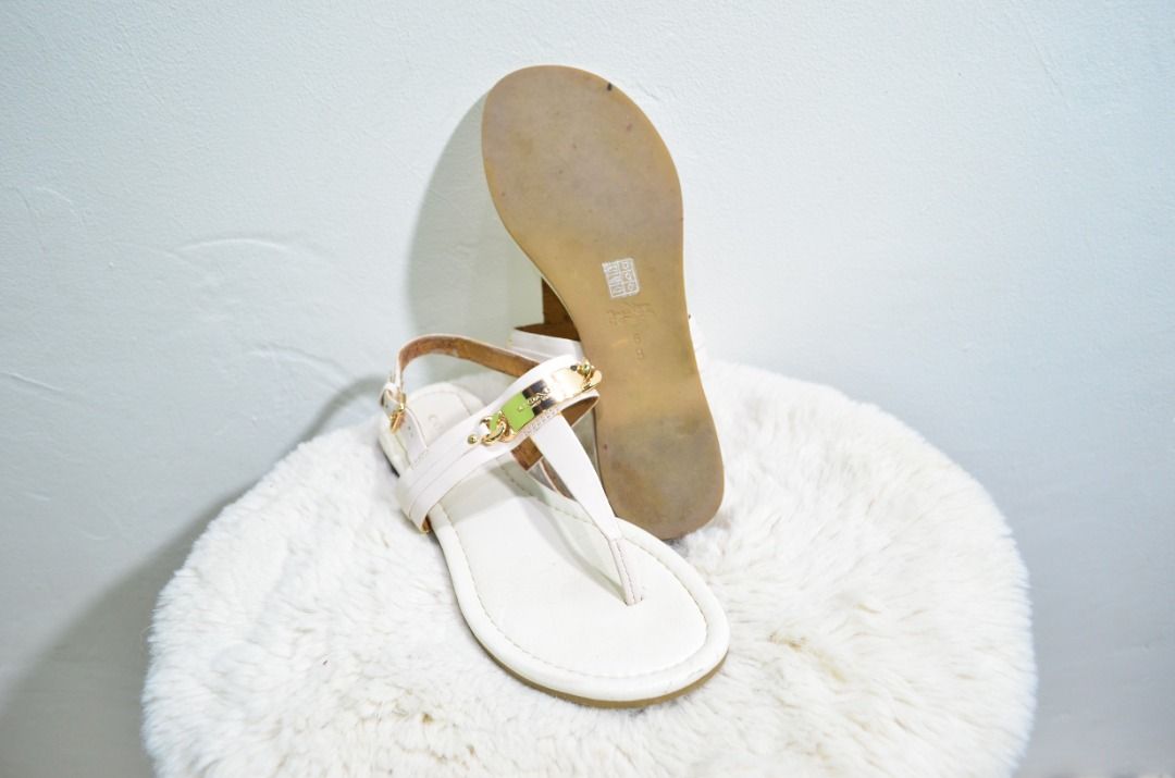 Coach Catherine Leather Sandals For Sale Women s Fashion
