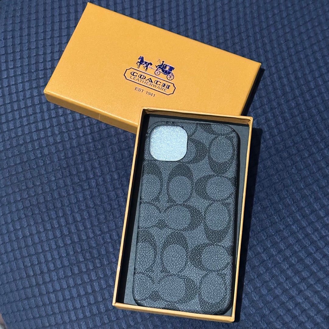 Coach Leather Case (iPhone 14 Plus) (Category: Cases & Sleeves) located in Quezon City. Submitted by shopsnazzy.mnl (Listing ID 1242754607, Image 2). Description: Coach Leather Case for iPhone 14 Plus High quality leather Can provide detailed pictures ⚠️ Premium Copy only ⚠️.