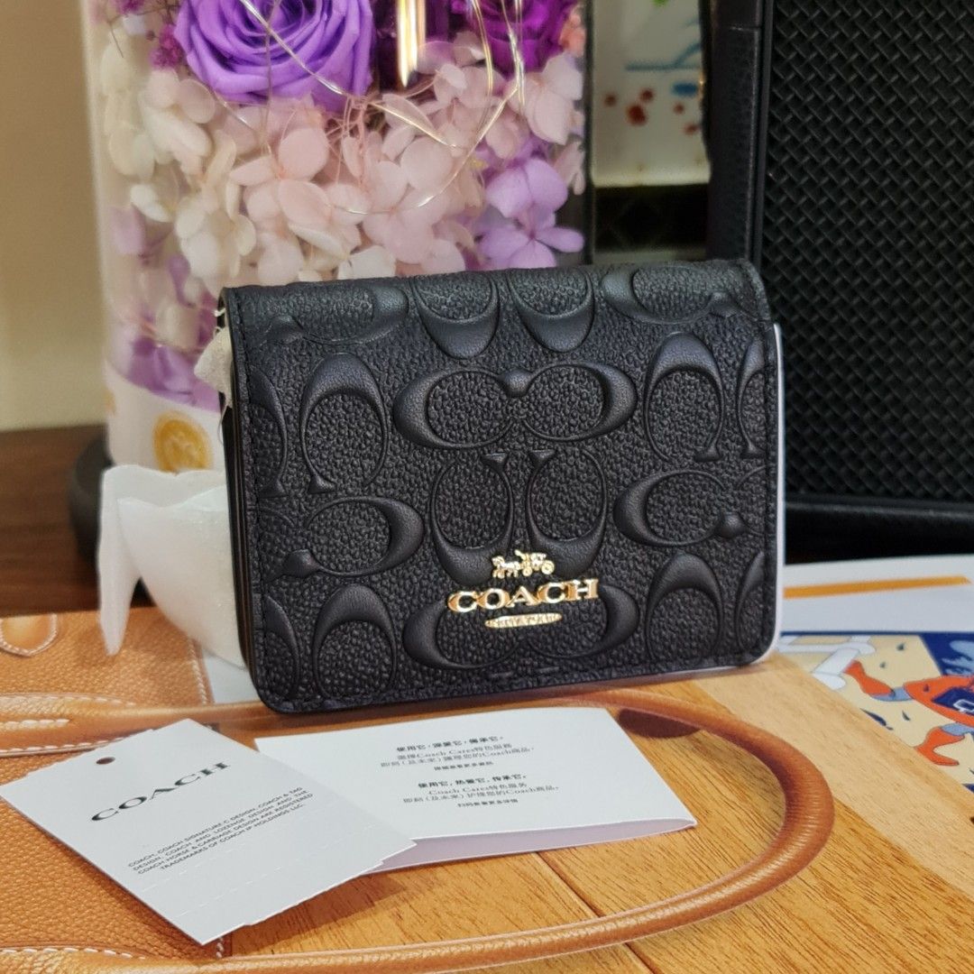 Coach Mini Card Holder, Women's Fashion, Bags & Wallets, Wallets & Card  holders on Carousell